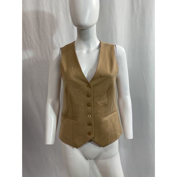 Staud 'Brett' Tan Vest Size S - Picture 2 of 5